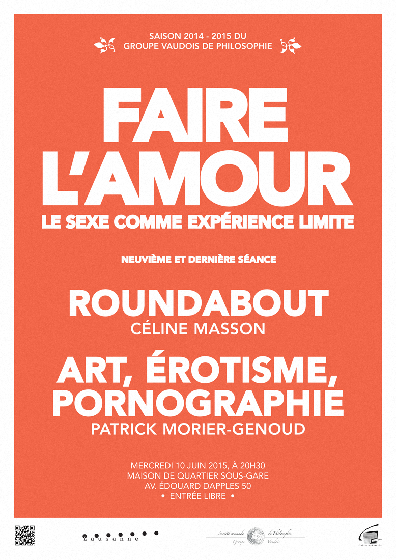 Roundabout + «Art, érotisme, pornographie»